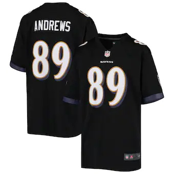 youth nike mark andrews black baltimore ravens game jersey_